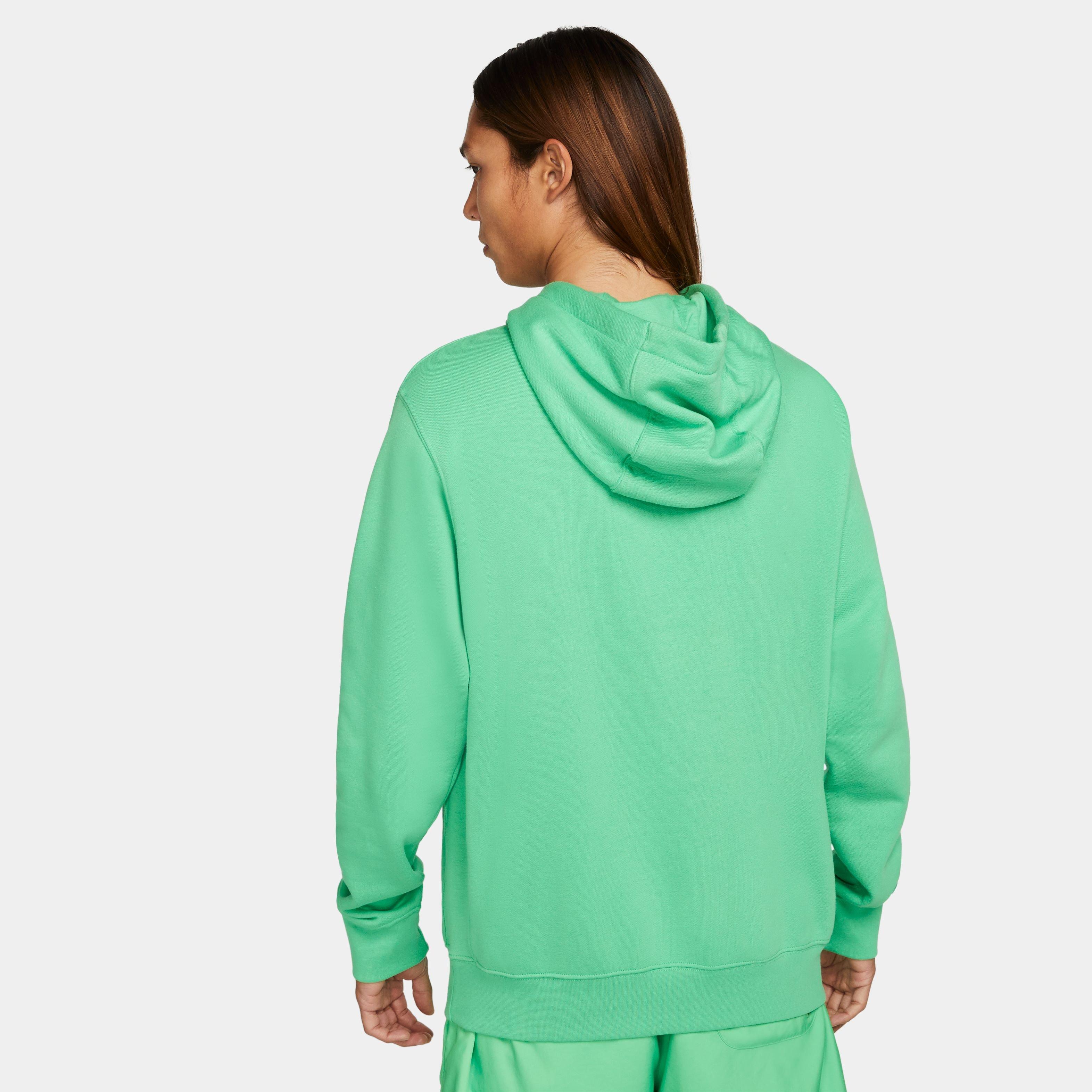 Nike Men s Sportswear Club Fleece Green Pullover Hoodie Hibbett